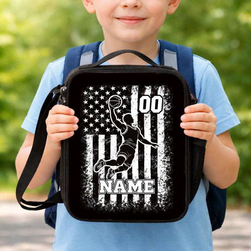 USA Basketball Lunch Bag - Back To School Dunk Player Design Lunch Box Bag USA Basketball Lunch Bag - Back To School Dunk Player Design Lunch Box Bag