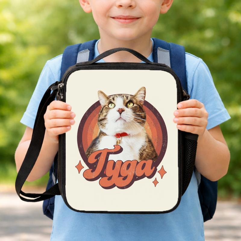 Vibrant Custom Cat Lunch Box Bag Vibrant Custom Cat Lunch Box Bag