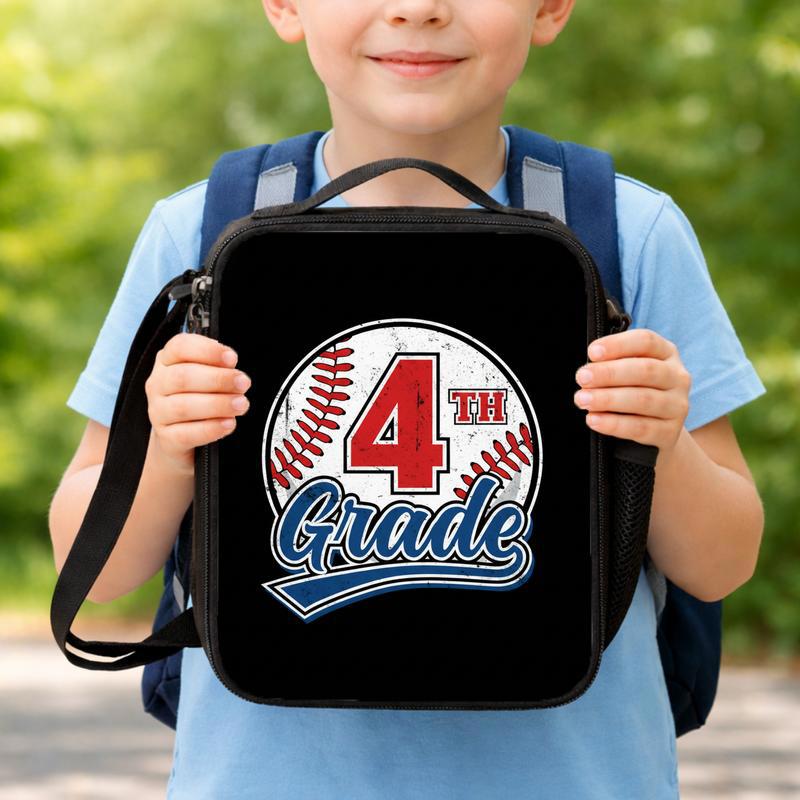 Vintage Custom Grade Baseball Lunch Bag - Back To School Kids Bag Lunch Box Bag Vintage Custom Grade Baseball Lunch Bag - Back To School Kids Bag Lunch Box Bag