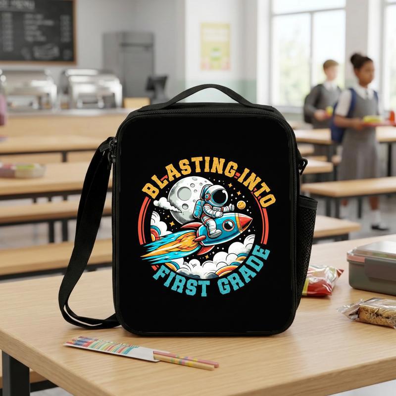 Astronaut Rocket Lunch Bag Kids - Back To School First Grade Lunch Box Bag