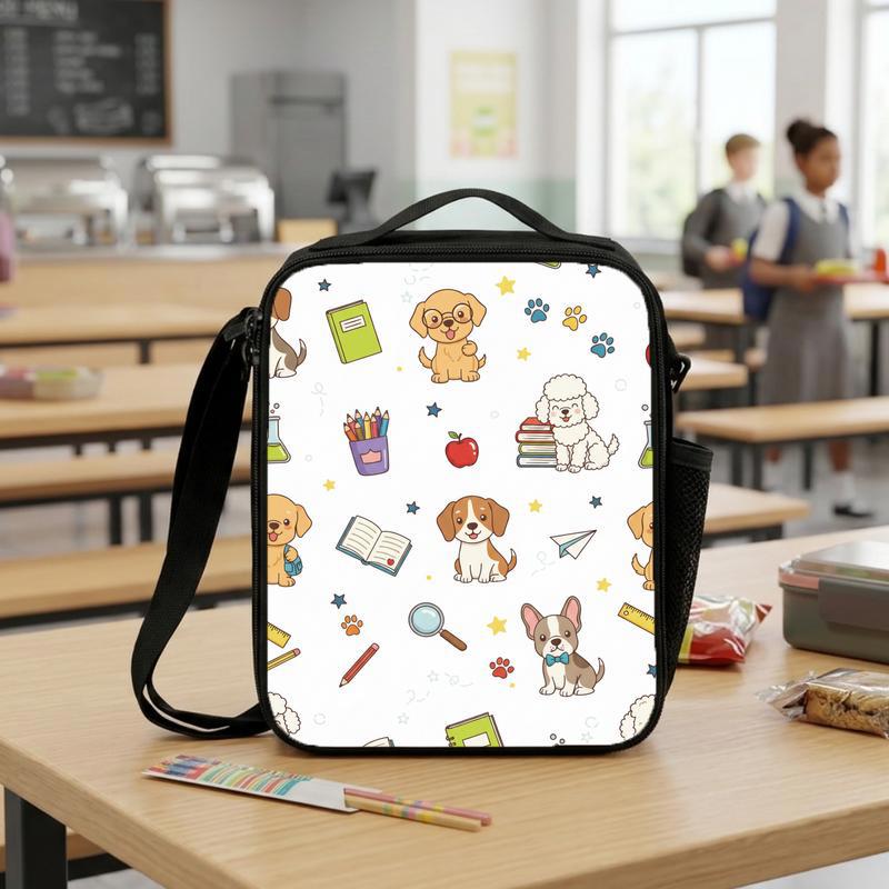 Back To School Dog Lunch Box Bag