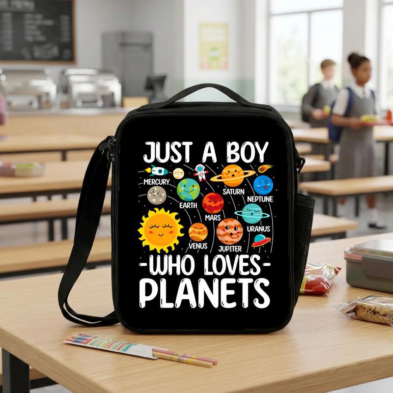 Boys Lunch Bag Space - Just A Boy Who Loves Planets Lunch Box Bag Boys Lunch Bag Space - Just A Boy Who Loves Planets Lunch Box Bag