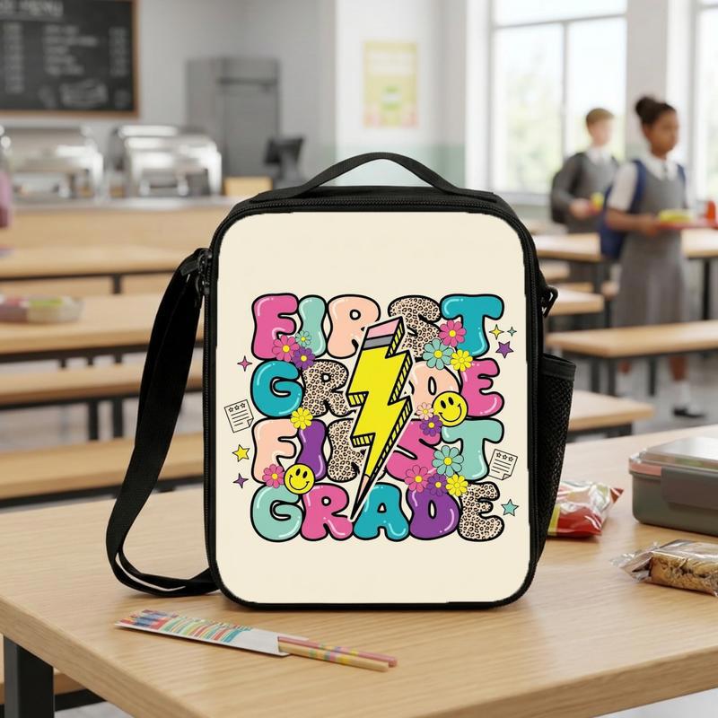 Color Pop Rock First Grade Lunch Bag - Cute Back To School Bag Lunch Box Bag Color Pop Rock First Grade Lunch Bag - Cute Back To School Bag Lunch Box Bag