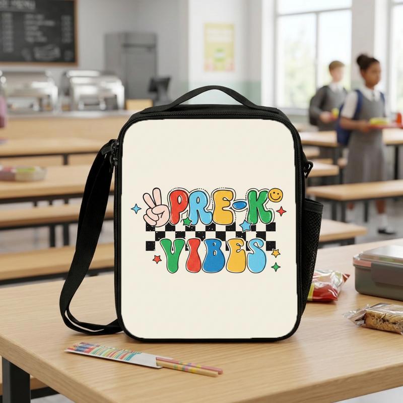 Colorful Pre-K Lunch Bag - Trendy Kids School Lunch Box Bag Colorful Pre-K Lunch Bag - Trendy Kids School Lunch Box Bag