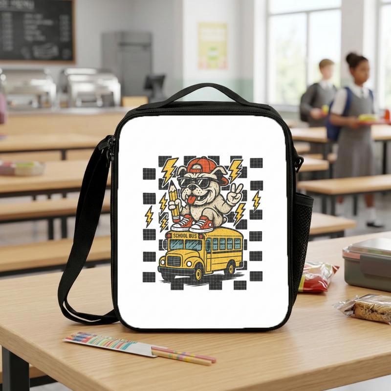 Cool Bulldog Back To School PNG _ Kids School Shirt Design Lunch Box Bag Cool Bulldog Back To School PNG _ Kids School Shirt Design Lunch Box Bag