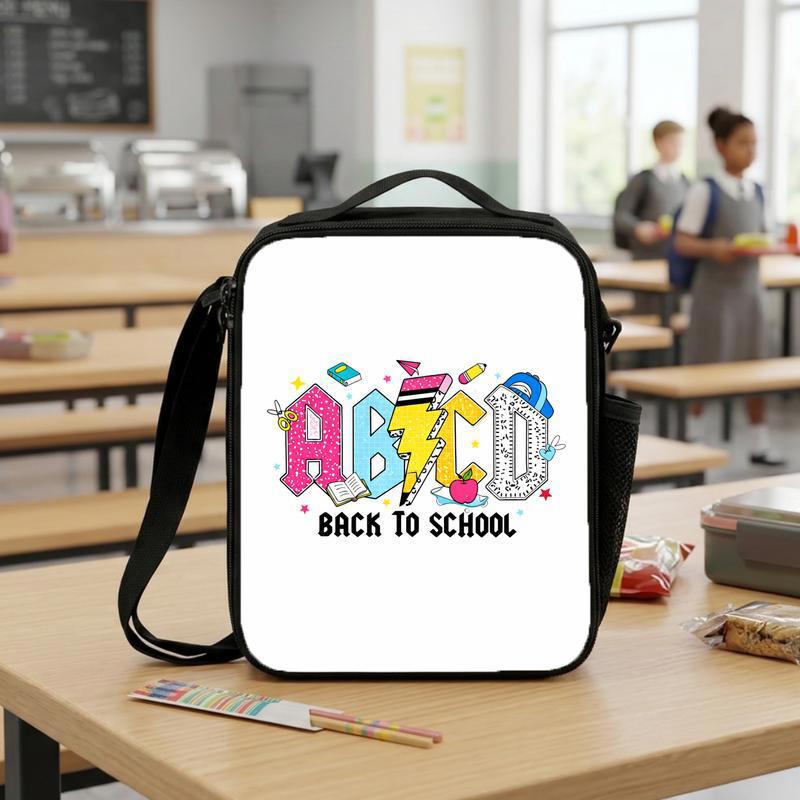 Cool Kids Lunch Bag - ABC Lightning Back To School Design Lunch Box Bag Cool Kids Lunch Bag - ABC Lightning Back To School Design Lunch Box Bag