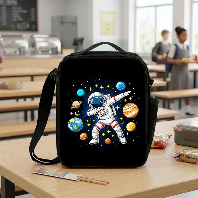 Cool Kids Lunch Bag Space Theme - Dabbing Astronaut Planets Lunch Box Bag Cool Kids Lunch Bag Space Theme - Dabbing Astronaut Planets Lunch Box Bag