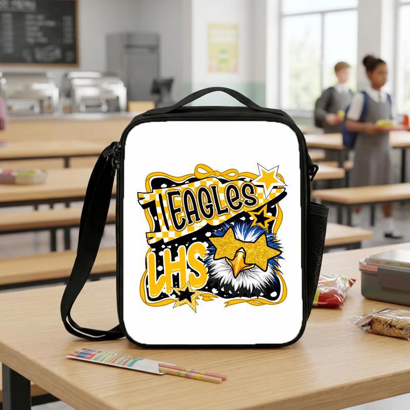Custom Back To School Mascot Cool - Bold Middle School Spirit Lunch Box Bag Custom Back To School Mascot Cool - Bold Middle School Spirit Lunch Box Bag