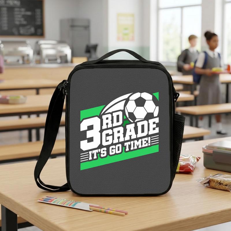 Custom Grade Go Time Lunch Bag - Soccer School Desig Lunch Box Bag