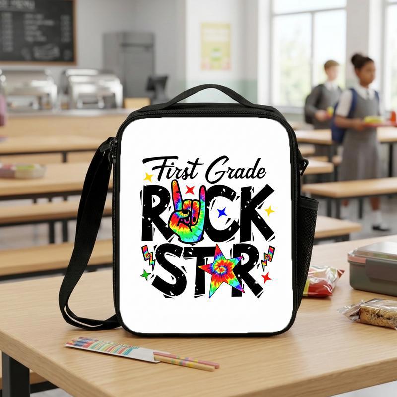 Custom Grade Rock Star Lunch Bag - Kids Back To School Fun Lunch Box Bag Custom Grade Rock Star Lunch Bag - Kids Back To School Fun Lunch Box Bag