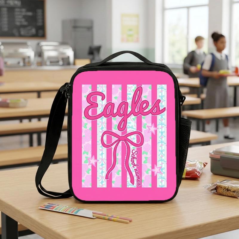Eagles Lunch Bag - Elementary School Custom Mascot Back To School Lunch Box Bag Eagles Lunch Bag - Elementary School Custom Mascot Back To School Lunch Box Bag