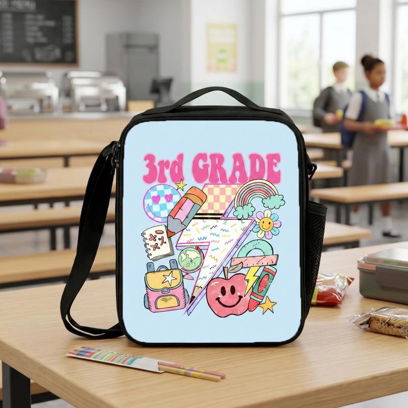 Elementary School Custom Grade Lunch Bag - Fun Learning Vibes Lunch Box Bag Elementary School Custom Grade Lunch Bag - Fun Learning Vibes Lunch Box Bag
