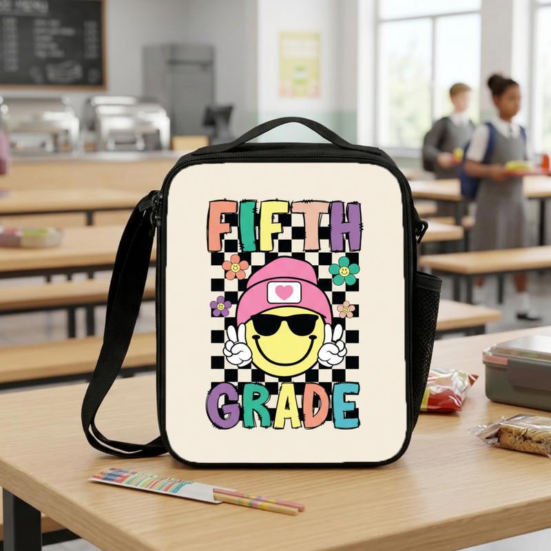 Fifth Grade Smiley Lunch Bag - Cool Kids Back To School Lunch Box Bag