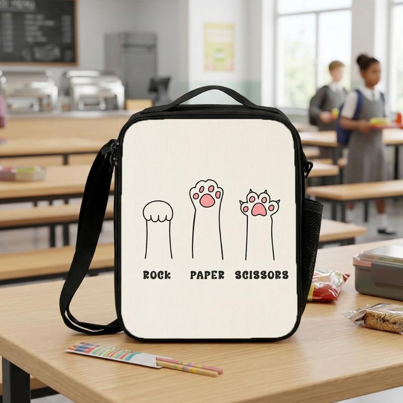 Funny Cat Paw Lunch Box Bag Funny Cat Paw Lunch Box Bag