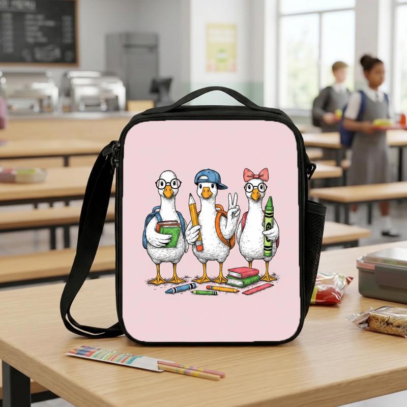 Funny Goose Friends Lunch Bag - Back To School Kids Lunch Box Bag