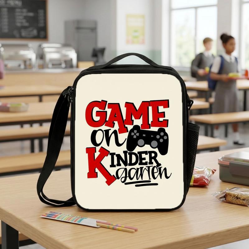 Game On Kindergarten Lunch Bag - Gamer Kids Back To School Lunch Box Bag Game On Kindergarten Lunch Bag - Gamer Kids Back To School Lunch Box Bag
