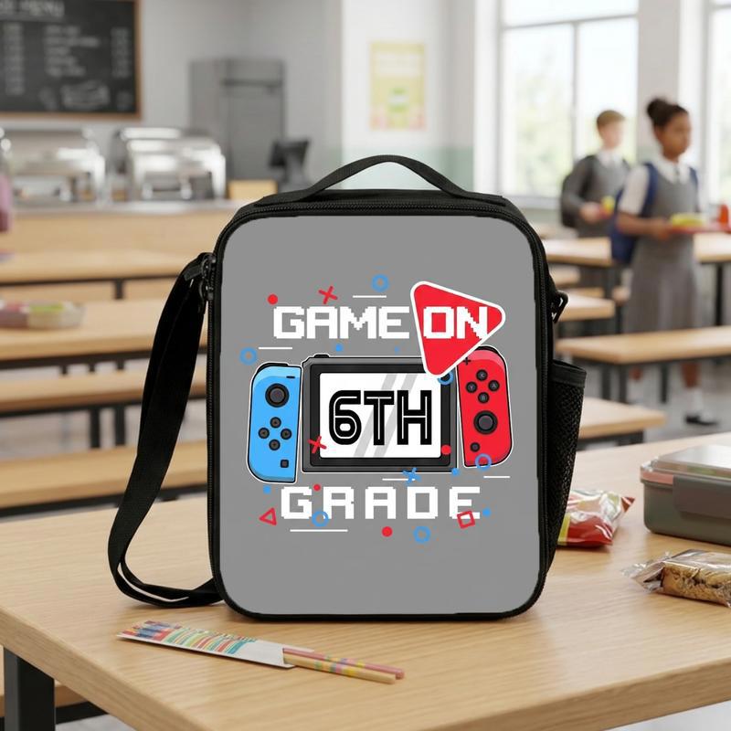 Game On 6th Grade Lunch Bag - Funny Middle School Back To School Lunch Box Bag Game On 6th Grade Lunch Bag - Funny Middle School Back To School Lunch Box Bag