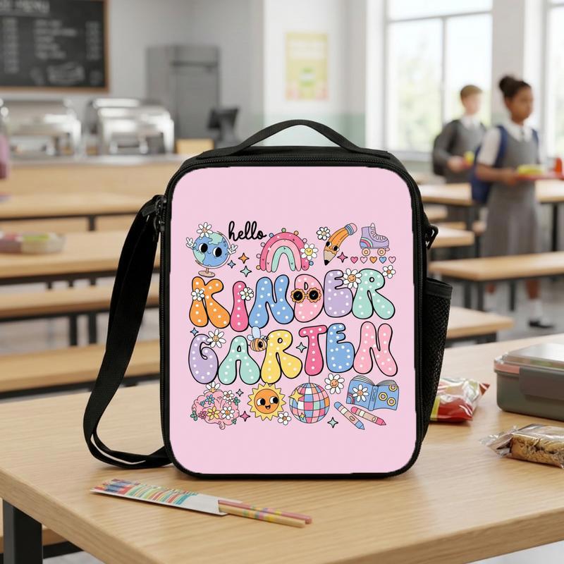 Hello Kindergarten Lunch Bag - Cute Kawaii Back To School Kids Lunch Box Bag