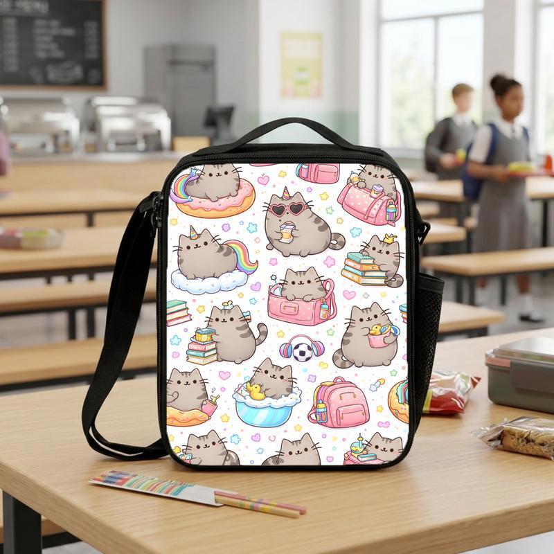 Kawaii Cát Lunch Box Bag Kawaii Cát Lunch Box Bag