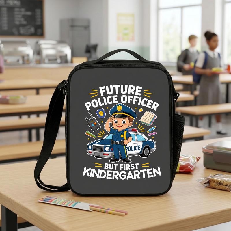 Kids Police Lunch Bag - Future Officer Back To School Gift Lunch Box Bag Kids Police Lunch Bag - Future Officer Back To School Gift Lunch Box Bag