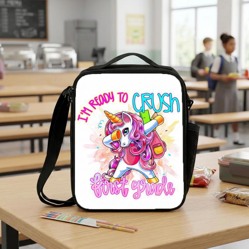 Kids Unicorn Lunch Bag - Ready To Crush School Year Lunch Box Bag