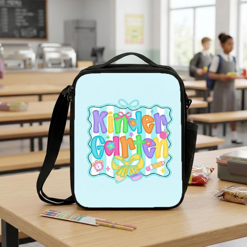 Kindergarten Lunch Bag - Cute Colorful Back To School Design Lunch Box Bag Kindergarten Lunch Bag - Cute Colorful Back To School Design Lunch Box Bag