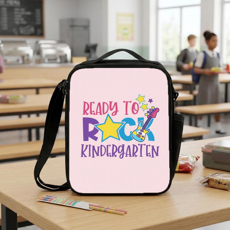 Kindergarten Rock Lunch Bag - Cute First Day School Bag Lunch Box Bag