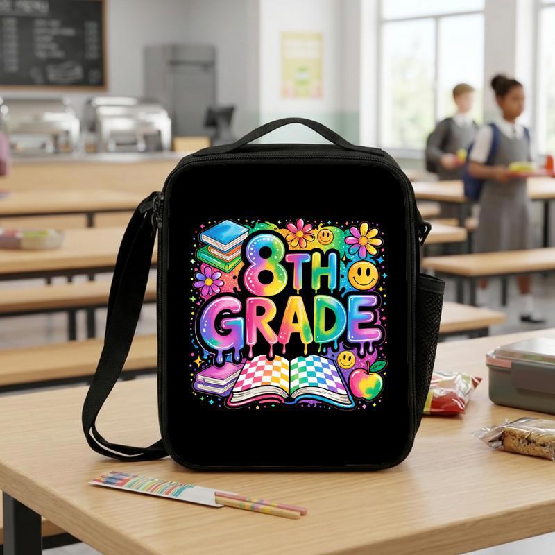 Middle School 8th Grade Lunch Bag - Bright Back To School Fun Lunch Box Bag