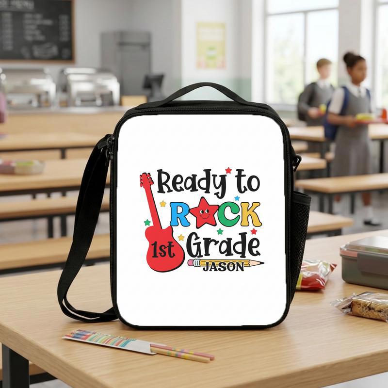 Personalized 1st Grade Lunch Bag For Little Rockstars Lunch Box Bag Personalized 1st Grade Lunch Bag For Little Rockstars Lunch Box Bag