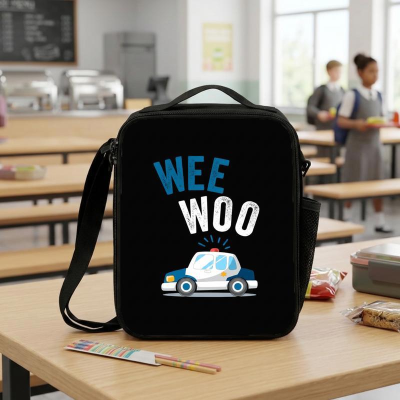 Police Lunch Bag Kids - Wee Woo Back To School Fun Design Lunch Box Bag Police Lunch Bag Kids - Wee Woo Back To School Fun Design Lunch Box Bag