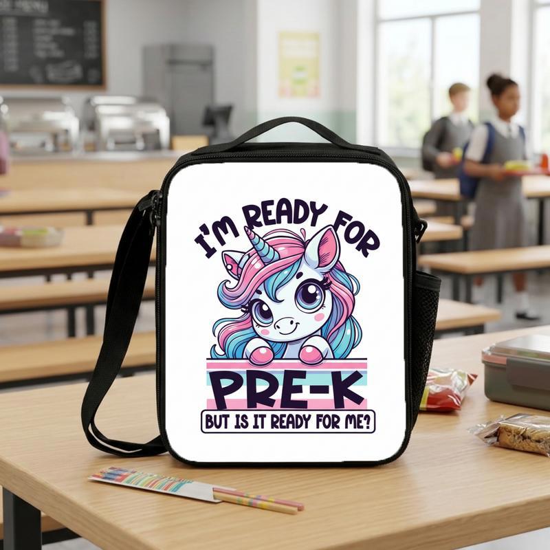 Pre K Unicorn Lunch Bag - Ready For School Kids Style Lunch Box Bag Pre K Unicorn Lunch Bag - Ready For School Kids Style Lunch Box Bag