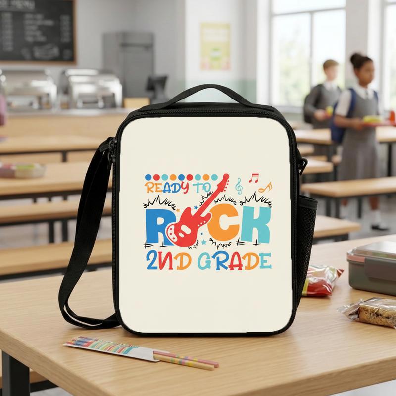 Ready To Rock New Grade Lunch Bag - Kids School Style Lunch Box Bag Ready To Rock New Grade Lunch Bag - Kids School Style Lunch Box Bag
