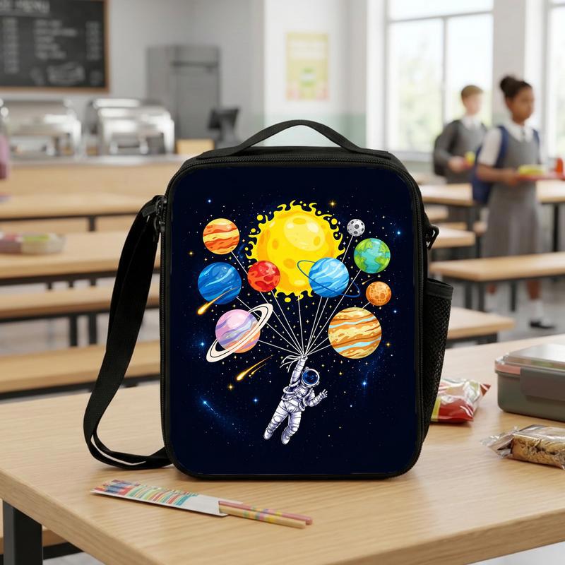 Solar System Lunch Bag Kids - Space Explorer Design Lunch Box Bag Solar System Lunch Bag Kids - Space Explorer Design Lunch Box Bag