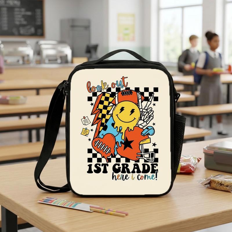 1st Grade Ready Rock N Roll Lunch Bag - Cool Back To School Style Lunch Box Bag 1st Grade Ready Rock N Roll Lunch Bag - Cool Back To School Style Lunch Box Bag