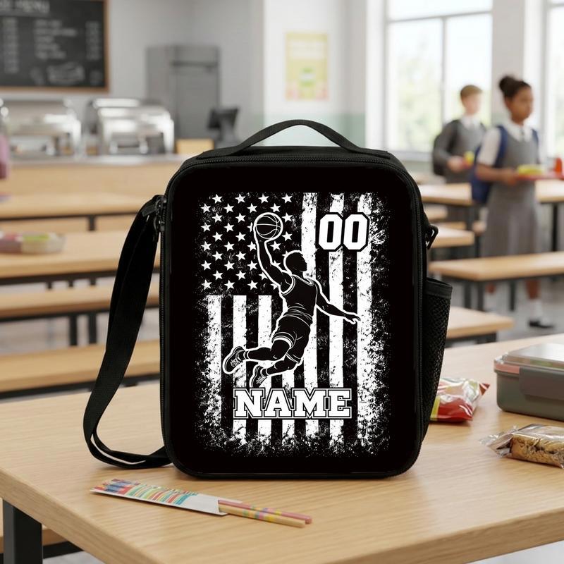 USA Basketball Lunch Bag - Back To School Dunk Player Design Lunch Box Bag USA Basketball Lunch Bag - Back To School Dunk Player Design Lunch Box Bag