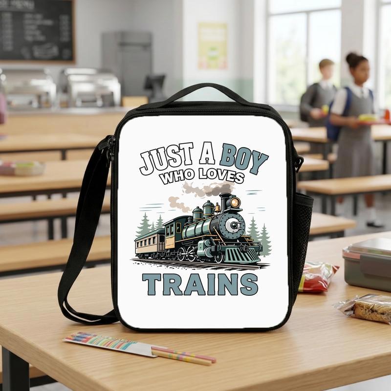 Vintage Train Kids Lunch Bag - Boy Who Loves Trains Gift Lunch Box Bag Vintage Train Kids Lunch Bag - Boy Who Loves Trains Gift Lunch Box Bag