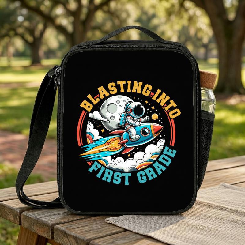 Astronaut Rocket Lunch Bag Kids - Back To School First Grade Lunch Box Bag
