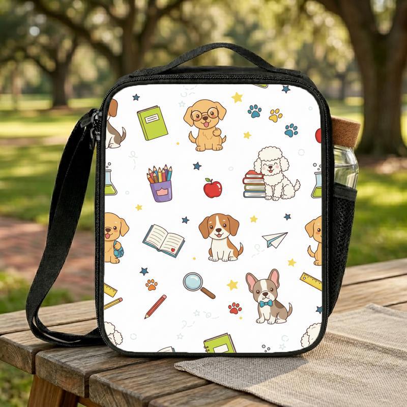 Back To School Dog Lunch Box Bag