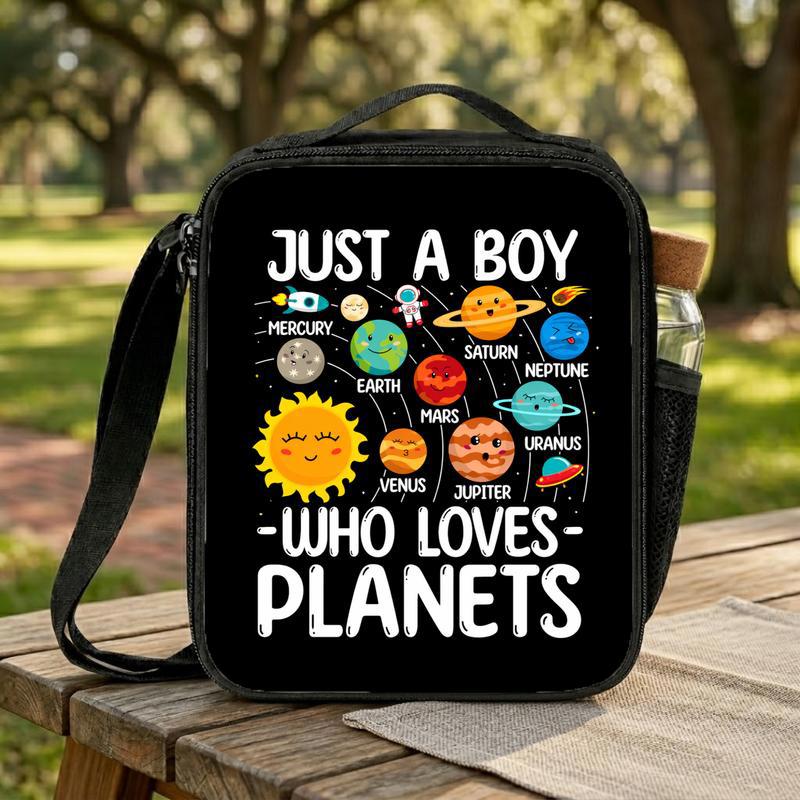 Boys Lunch Bag Space - Just A Boy Who Loves Planets Lunch Box Bag Boys Lunch Bag Space - Just A Boy Who Loves Planets Lunch Box Bag