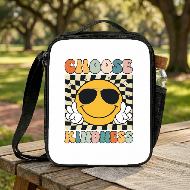Choose Kindness Lunch Bag - Positive Smiley Kids Design Lunch Box Bag Choose Kindness Lunch Bag - Positive Smiley Kids Design Lunch Box Bag