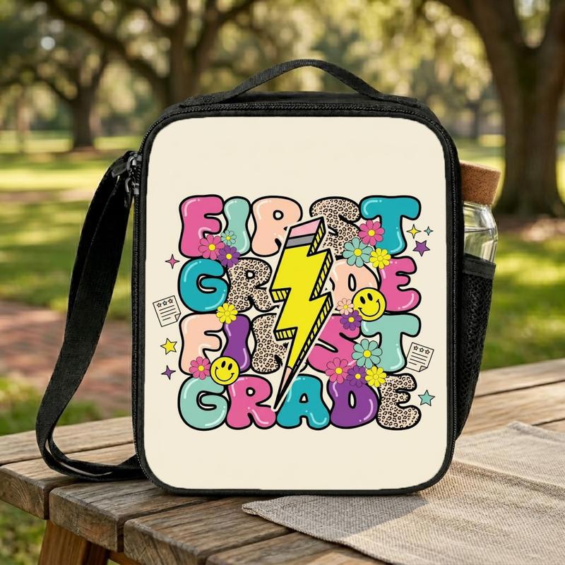 Color Pop Rock First Grade Lunch Bag - Cute Back To School Bag Lunch Box Bag Color Pop Rock First Grade Lunch Bag - Cute Back To School Bag Lunch Box Bag