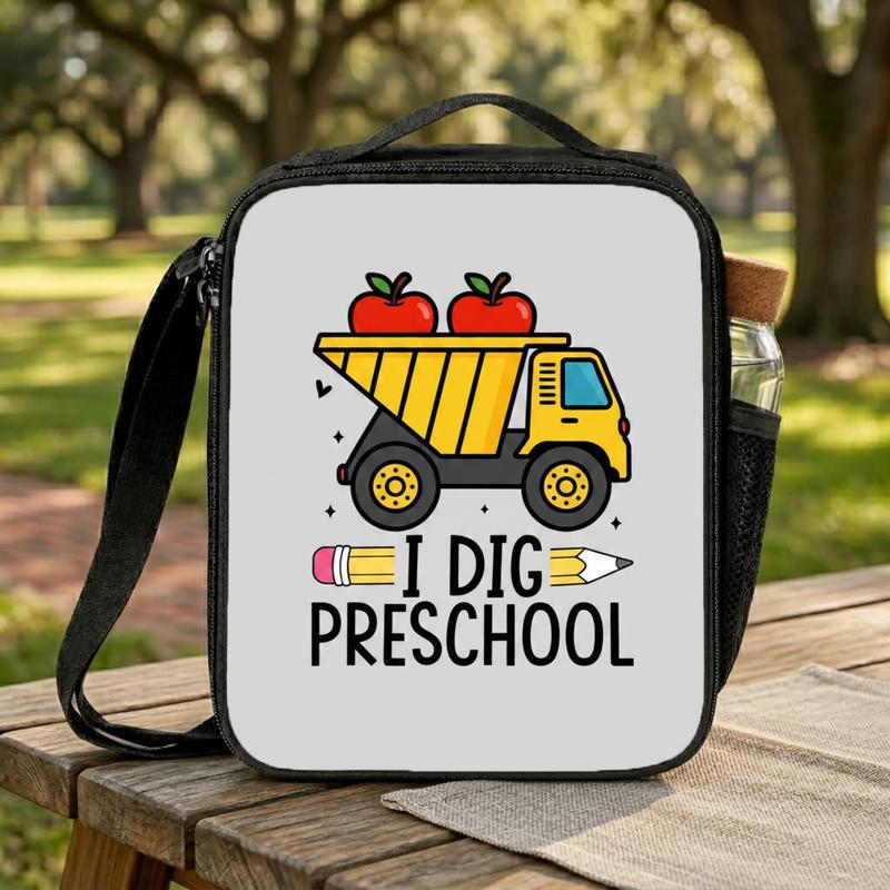 Construction Truck Lunch Bag For Kids - I Dig Preschool Lunch Box Bag Construction Truck Lunch Bag For Kids - I Dig Preschool Lunch Box Bag