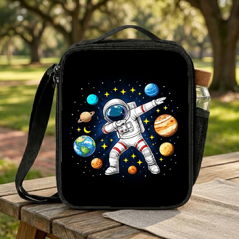 Cool Kids Lunch Bag Space Theme - Dabbing Astronaut Planets Lunch Box Bag Cool Kids Lunch Bag Space Theme - Dabbing Astronaut Planets Lunch Box Bag