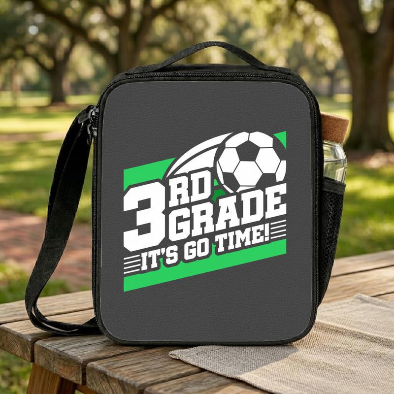 Custom Grade Go Time Lunch Bag - Soccer School Desig Lunch Box Bag