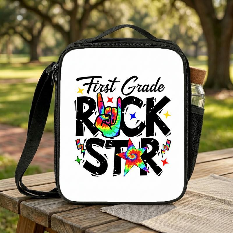Custom Grade Rock Star Lunch Bag - Kids Back To School Fun Lunch Box Bag Custom Grade Rock Star Lunch Bag - Kids Back To School Fun Lunch Box Bag