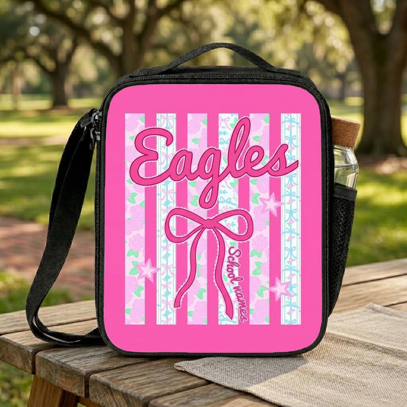 Eagles Lunch Bag - Elementary School Custom Mascot Back To School Lunch Box Bag Eagles Lunch Bag - Elementary School Custom Mascot Back To School Lunch Box Bag