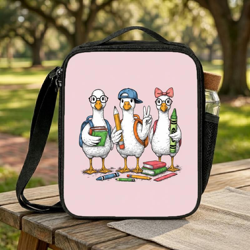 Funny Goose Friends Lunch Bag - Back To School Kids Lunch Box Bag