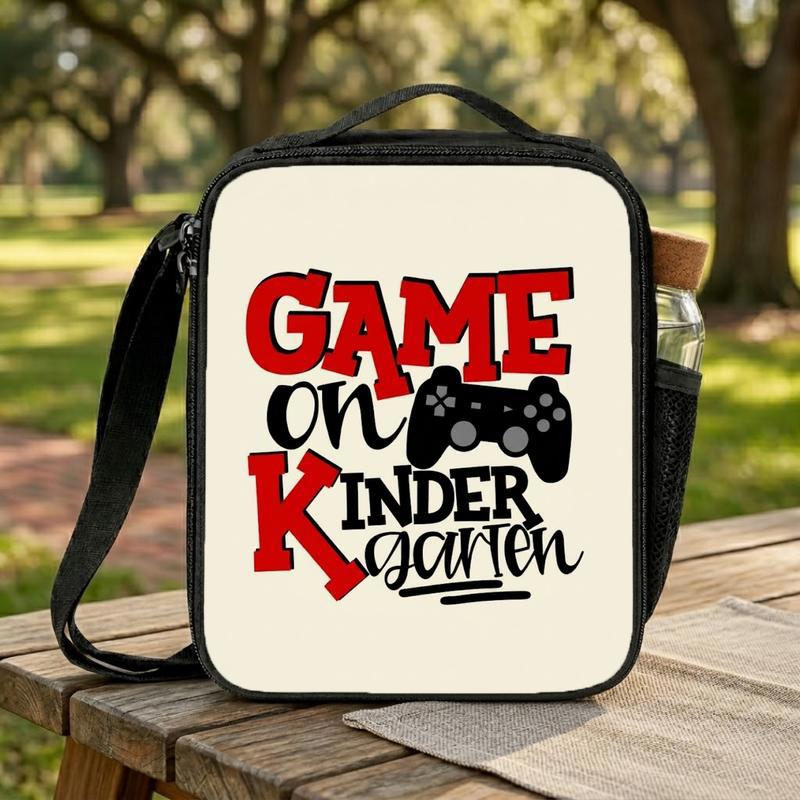 Game On Kindergarten Lunch Bag - Gamer Kids Back To School Lunch Box Bag Game On Kindergarten Lunch Bag - Gamer Kids Back To School Lunch Box Bag