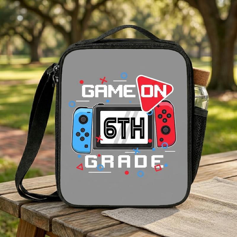 Game On 6th Grade Lunch Bag - Funny Middle School Back To School Lunch Box Bag Game On 6th Grade Lunch Bag - Funny Middle School Back To School Lunch Box Bag