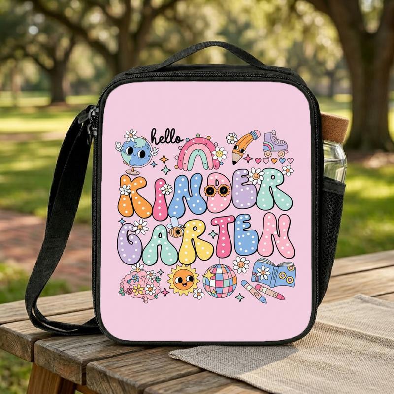 Hello Kindergarten Lunch Bag - Cute Kawaii Back To School Kids Lunch Box Bag